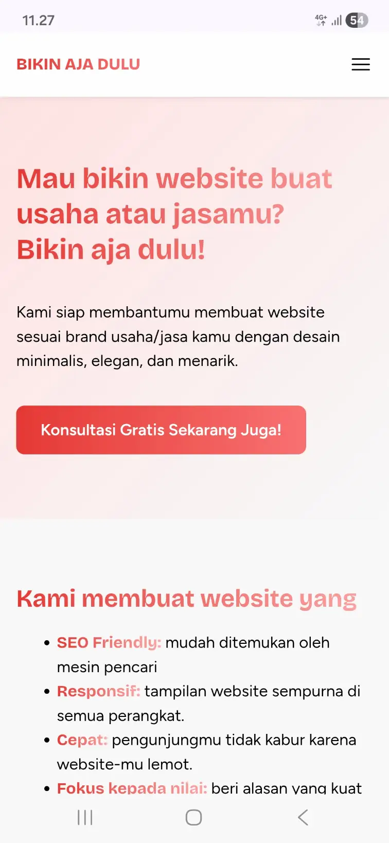 Website Bikin Aja Dulu